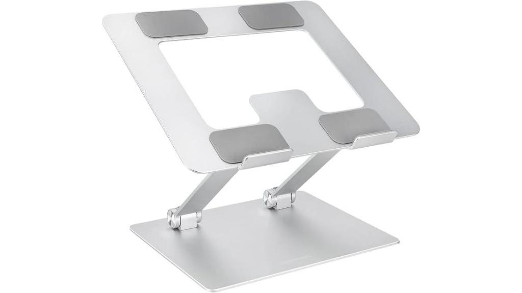 adjustable laptop stand silver