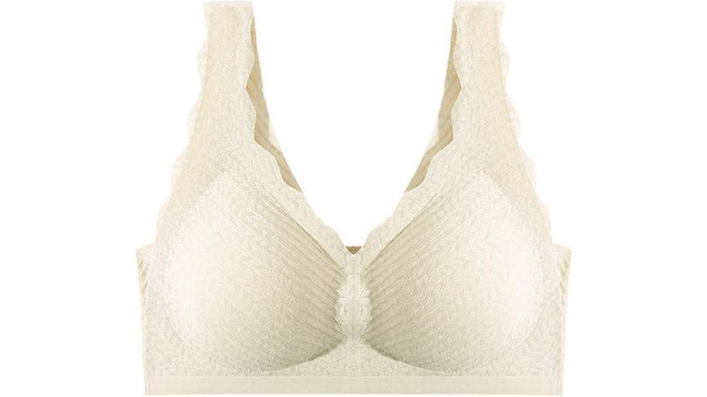 breathable lift up wireless bra