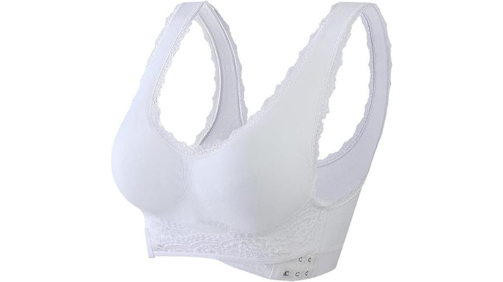 comfortable supportive front closure