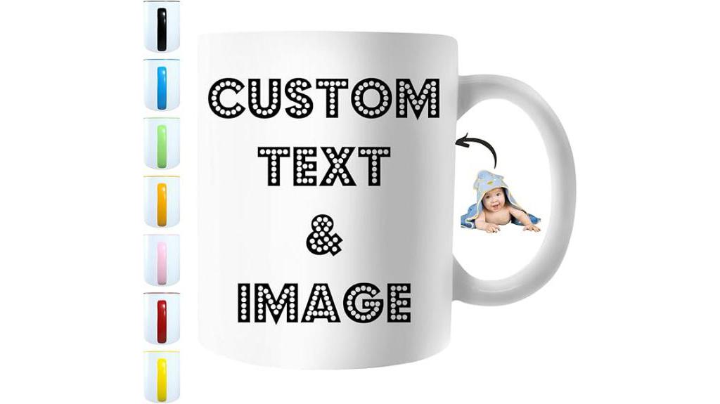 customizable photo mug creation