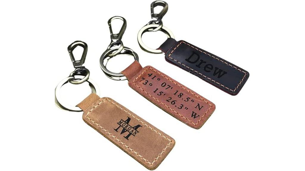 customized coordinates on keychain