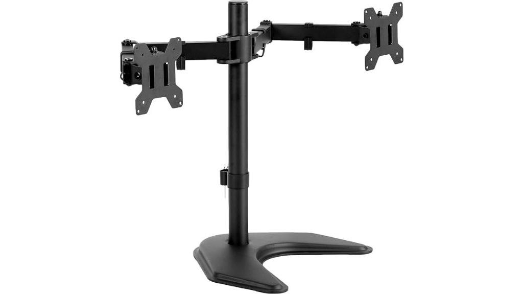 dual monitor desk stand