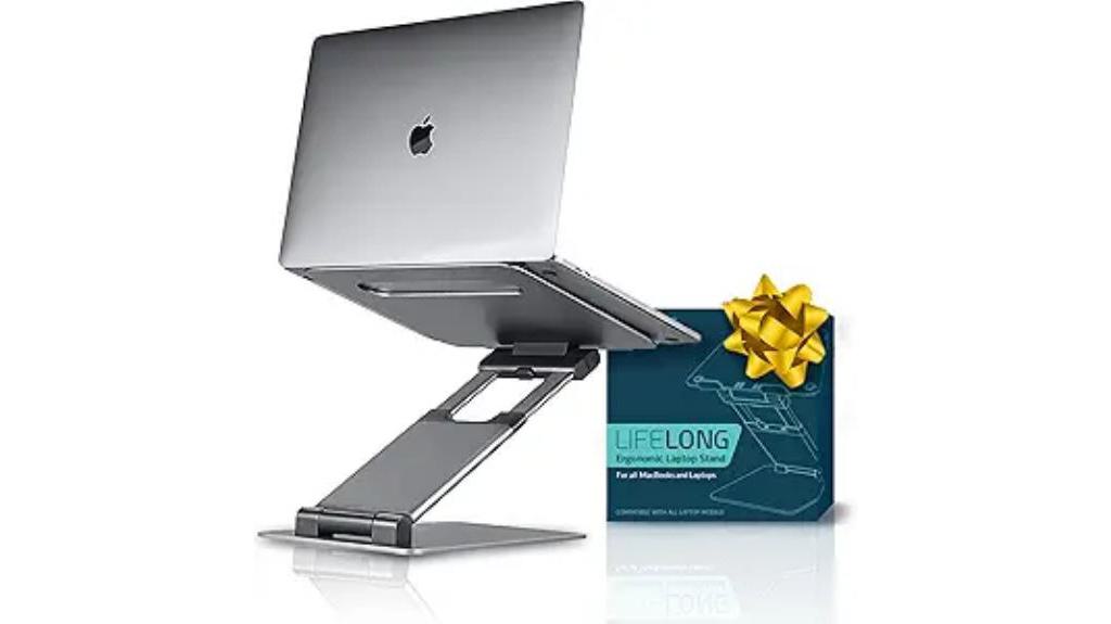 ergonomic adjustable laptop stand