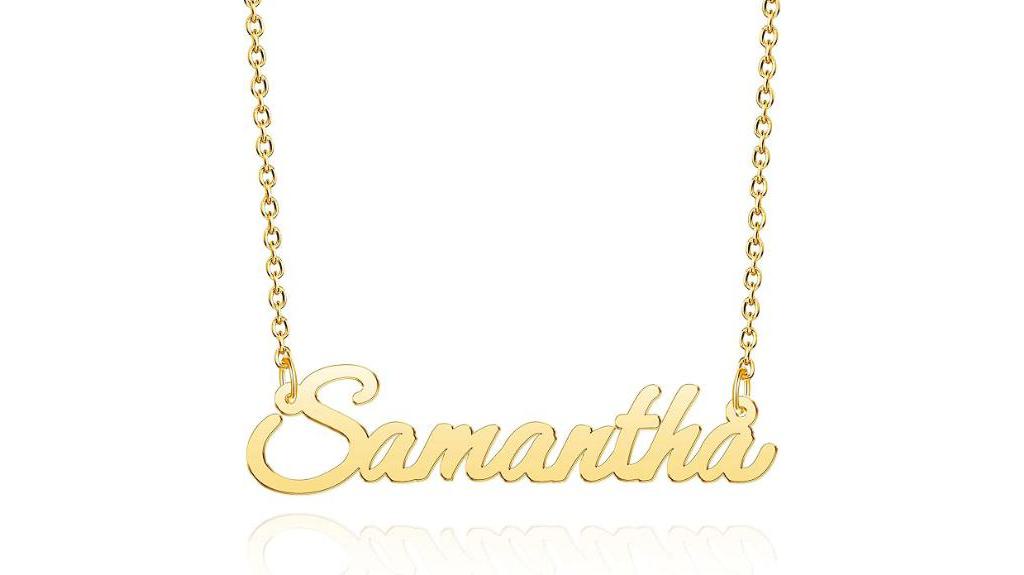 handmade personalized nameplate necklace