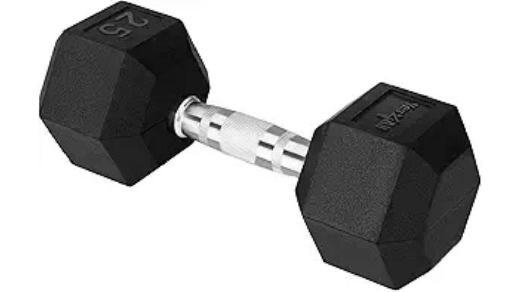 hex dumbbells with chrome grip