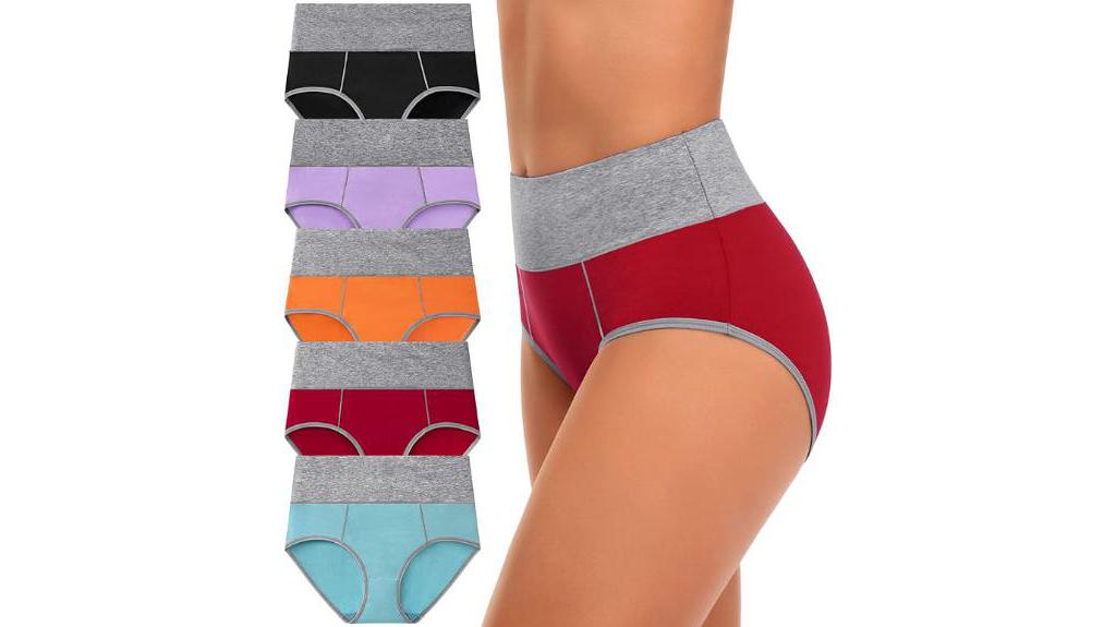 high waisted cotton underwear pack