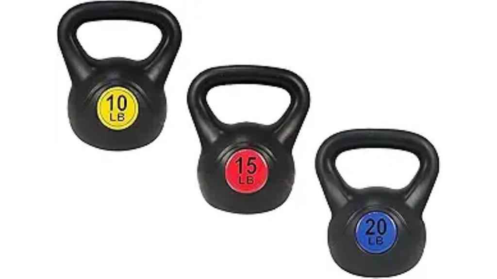 kettlebell set for exercise