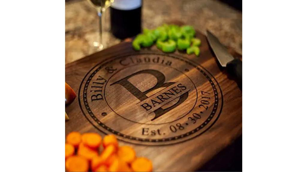 personalized cutting board gift