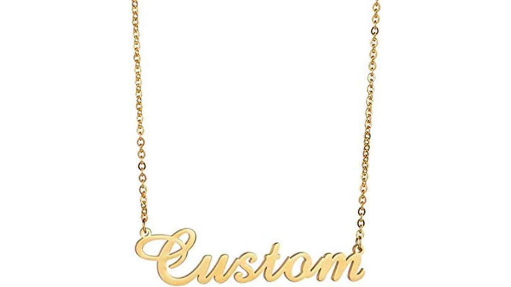 personalized gold name necklace