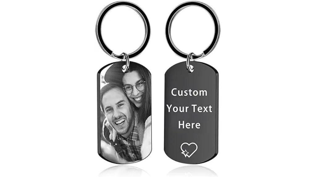 unique personalized photo keychain