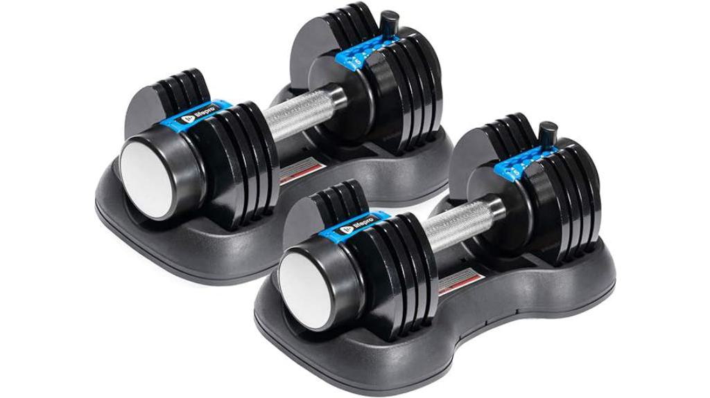 versatile adjustable dumbbells set